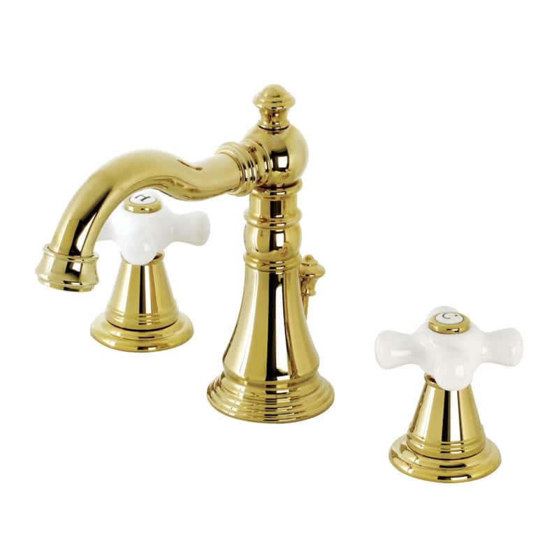 American Classic 8 in. Widespread Bathroom Faucet - Polished Brass