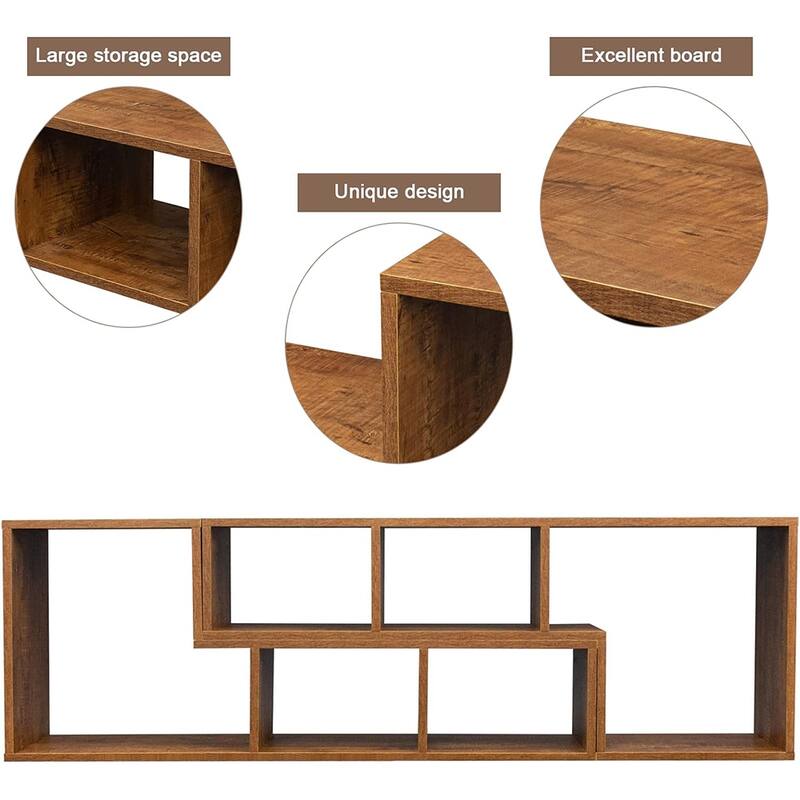 Mieres Modern Entertainment Center with Open Storage Shelves, TV Console Stand - n/a