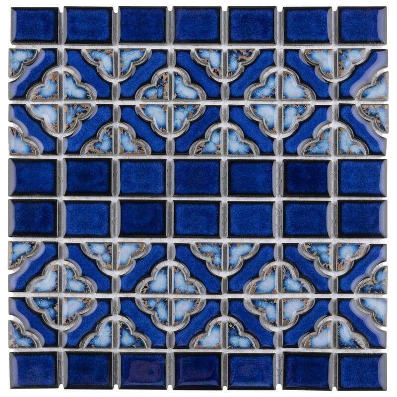 Merola Tile Tower Cobalt Delta 12" x 12-1/8" Porcelain Floor and Wall Tile