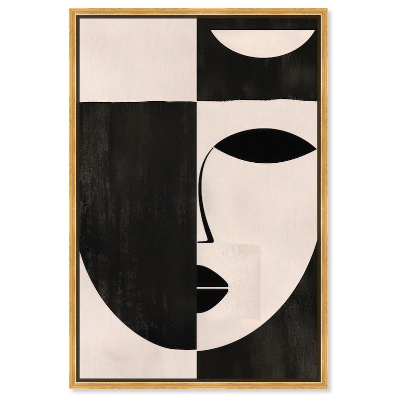 Divided Self II Canvas by Art Remedy - Gold - 36" x 54"