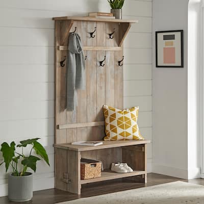 Castleton Mango Wood 70"H Hall Tree