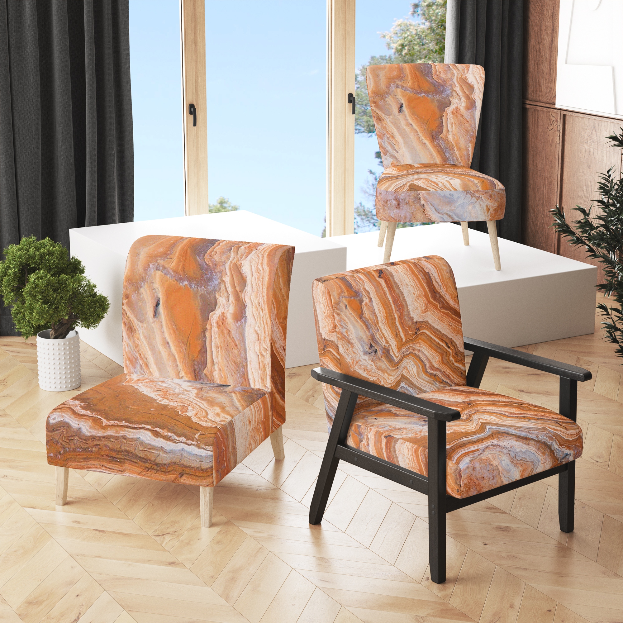 Colourful new arrivals arm chair