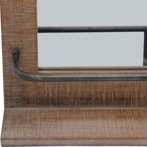 Shop Firstime Co Ingram Farmhouse Barn Door Mirror With Shelf