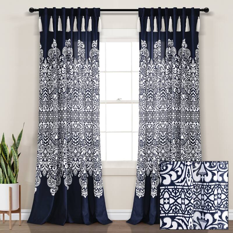 Lush Decor Boho Medallion Window Curtain Panels
