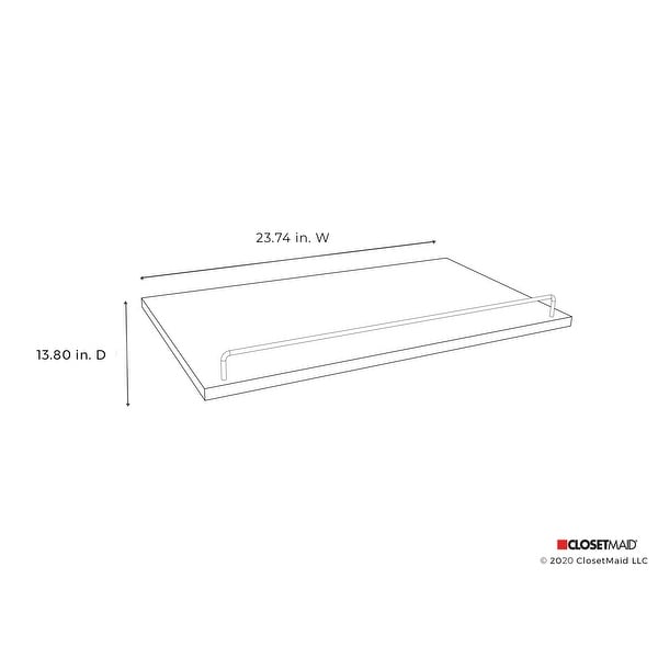 ClosetMaid SuiteSymphony 25-Inch Wide Angled Shoe Shelves