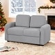preview thumbnail 1 of 28, Gymax 2-Seat Kids Sofa Toddler Sofa Couch w/ Soft Teddy Fleece Grey