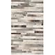 preview thumbnail 28 of 26, SAFAVIEH Studio Modern Leather Patchwork Area Rug 2'3" x 5' - Grey/Ivory