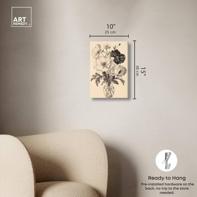 Herbarium's Hush II Canvas by Art Remedy, Gallery Wrapped