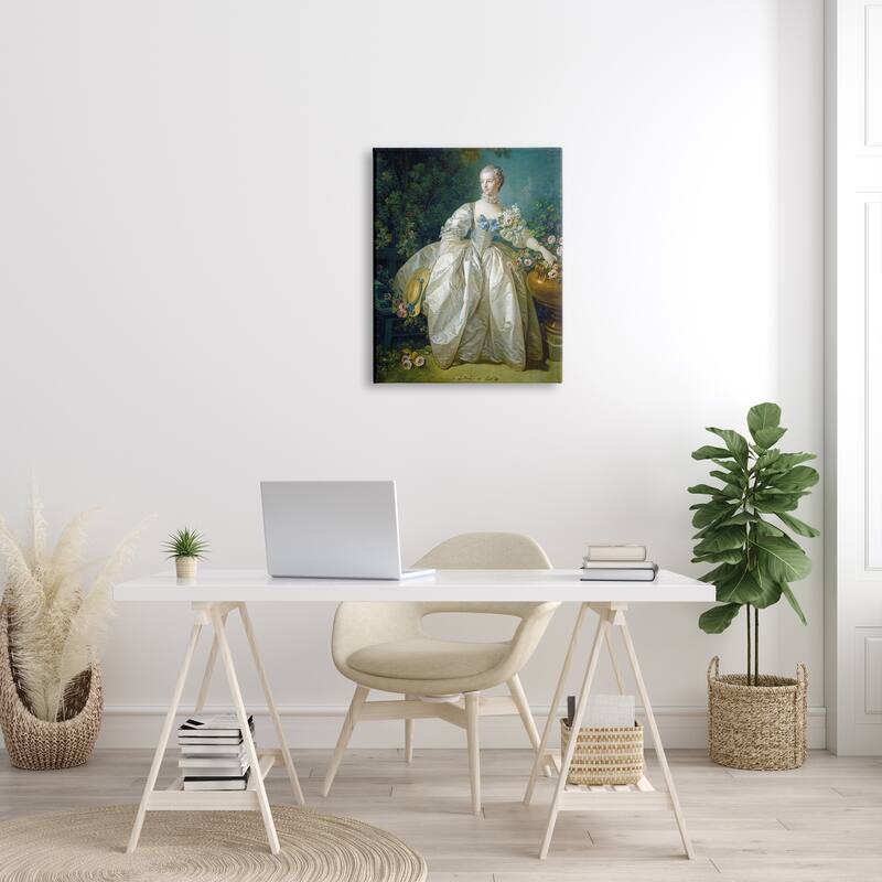 Stupell Madame Bergeret Francois Boucher Classic Painting Canvas Wall Art, Design by one1000paintings