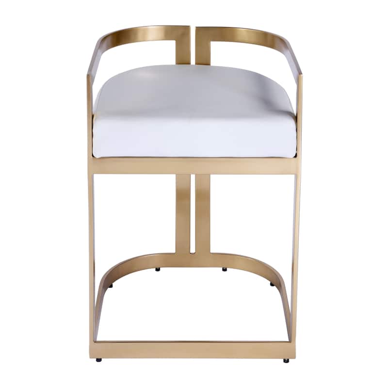 Clarence Faux Leather 23" Dining Stool