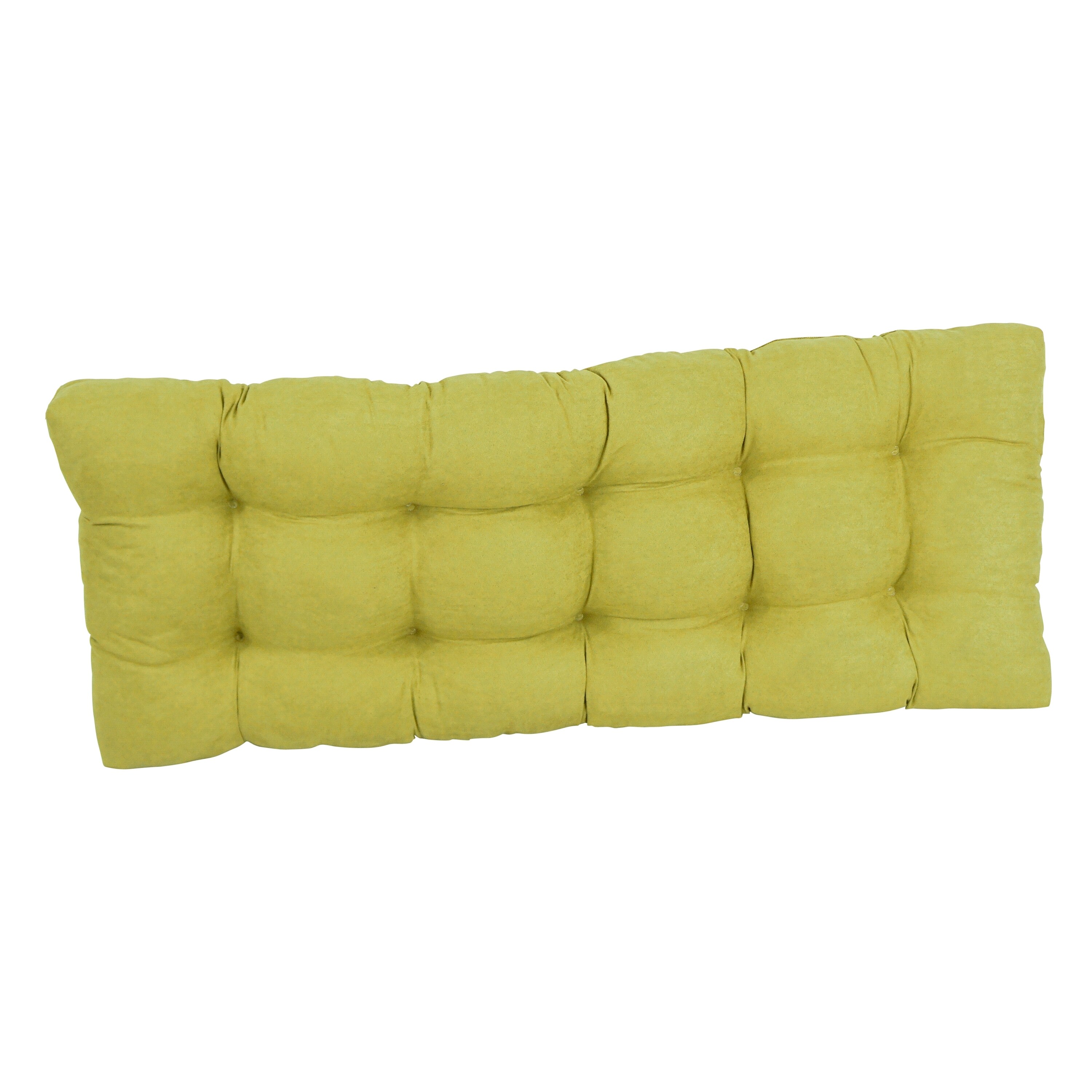 Solid Microsuede Tufted Indoor Bench Cushion Multiple widths from 42 to 60 inch 46 wide Chocolate
