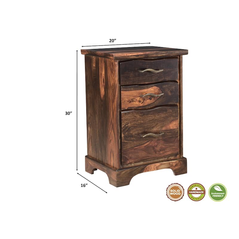 Avenue 2-piece Live Edge Solid Wood Desk Set