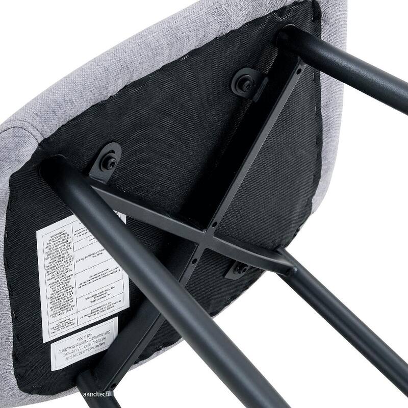 4PCS Metal Fabric Dining Chair