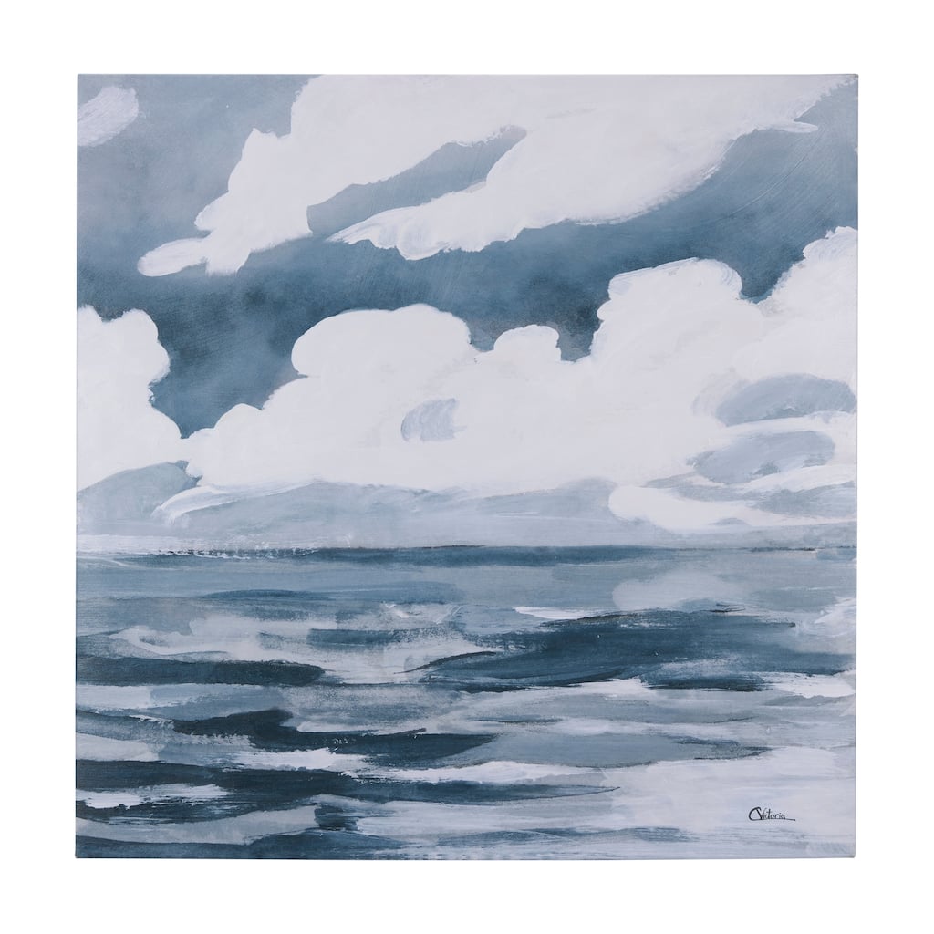 Clouds and sea II (41 x 41 ) Canvas Art Print