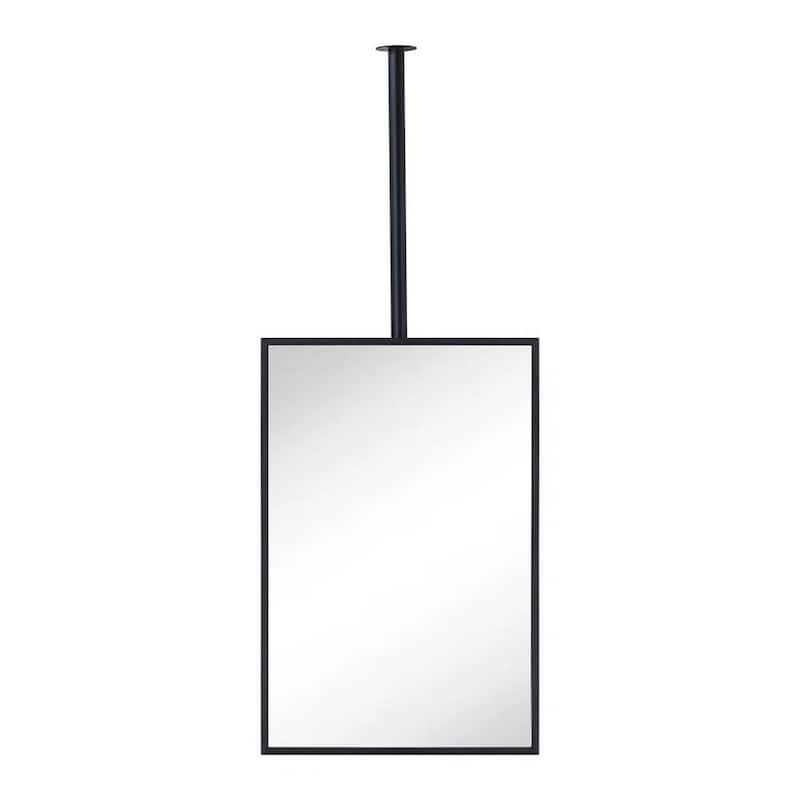 TEHOME Ceiling Mount Rectangle Metal Wall Mirror - 20" x 30"