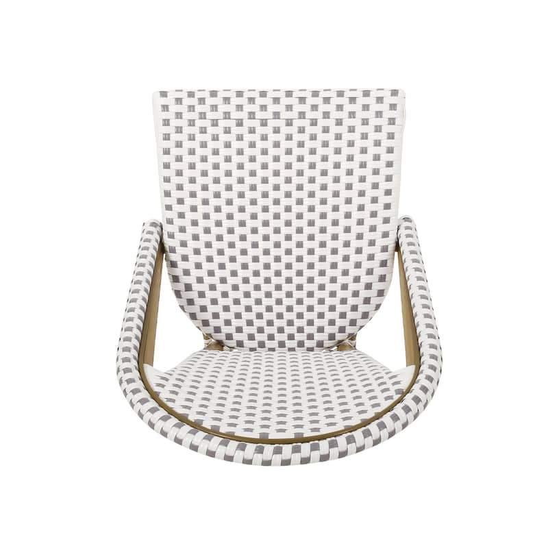 Elize Outdoor French Cafe Chairs (Set of 4) by Christopher Knight Home