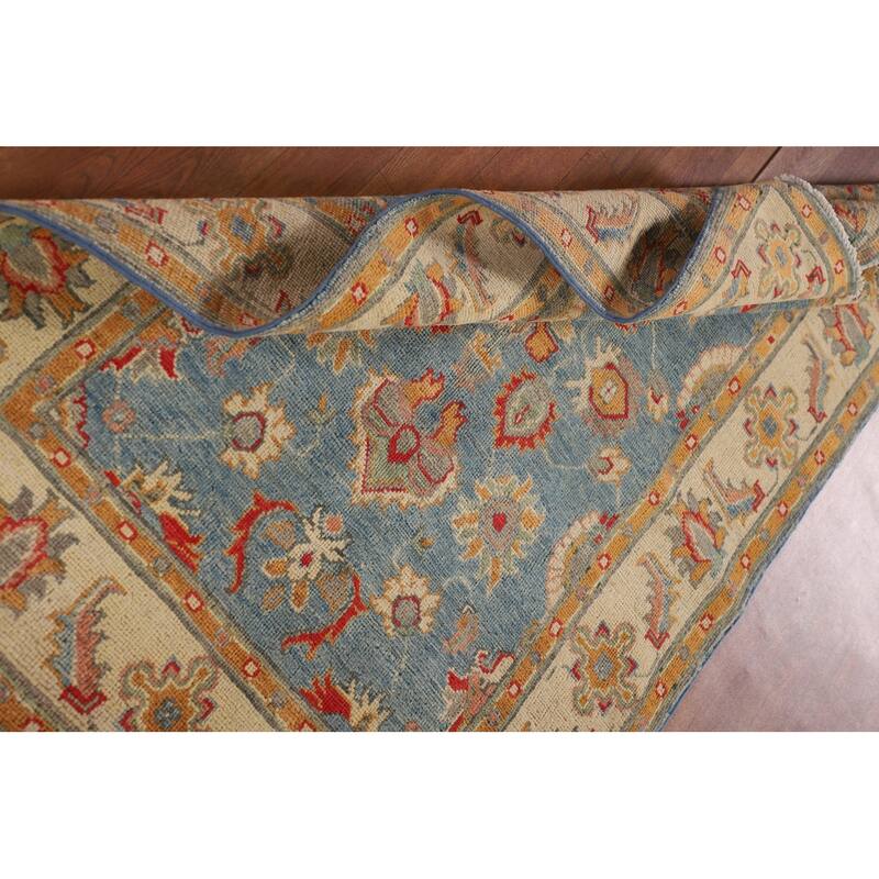 Traditional Blue Kazak Accent Rug Hand-Knotted Wool Carpet - 3'4"x 5'2"
