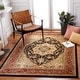 preview thumbnail 15 of 50, SAFAVIEH Lyndhurst Feryal Traditional Oriental Medallion Rug 3'3" x 5'3" - Black/Red