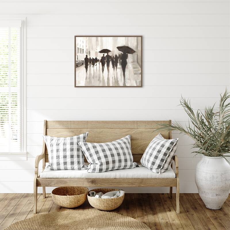 Clearing Rain by Ethan Harper (30 x 23 in.), Framed Canvas Wall Art Print