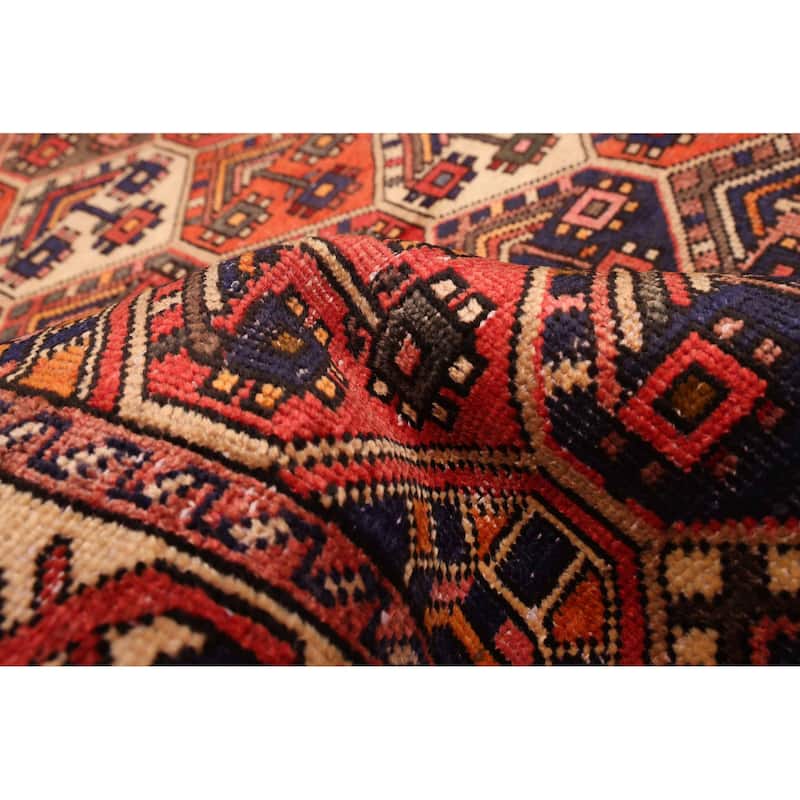 ECARPETGALLERY Hand-knotted Kayseri Vintage Red Wool Rug - 6'11 x 10'4