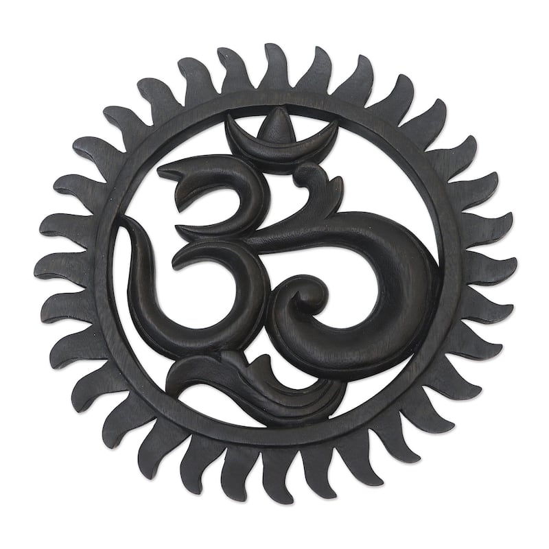 Novica Handmade Ongkare Wood Relief Panel