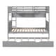 preview thumbnail 7 of 14, Twin-Over-Twin Bunk Bed，Separable Bunk Bed with Bookshelf and Twin size Trundle,for Bedroom
