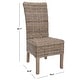 preview thumbnail 10 of 8, SAFAVIEH Dining Rural Woven Quaker Unfinished Natural Wicker Dining Chairs (Set of 2) - 18.5" x 22.8" x 42.1"