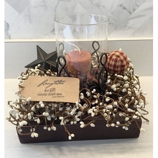 Farmhouse Primative Candle Tray