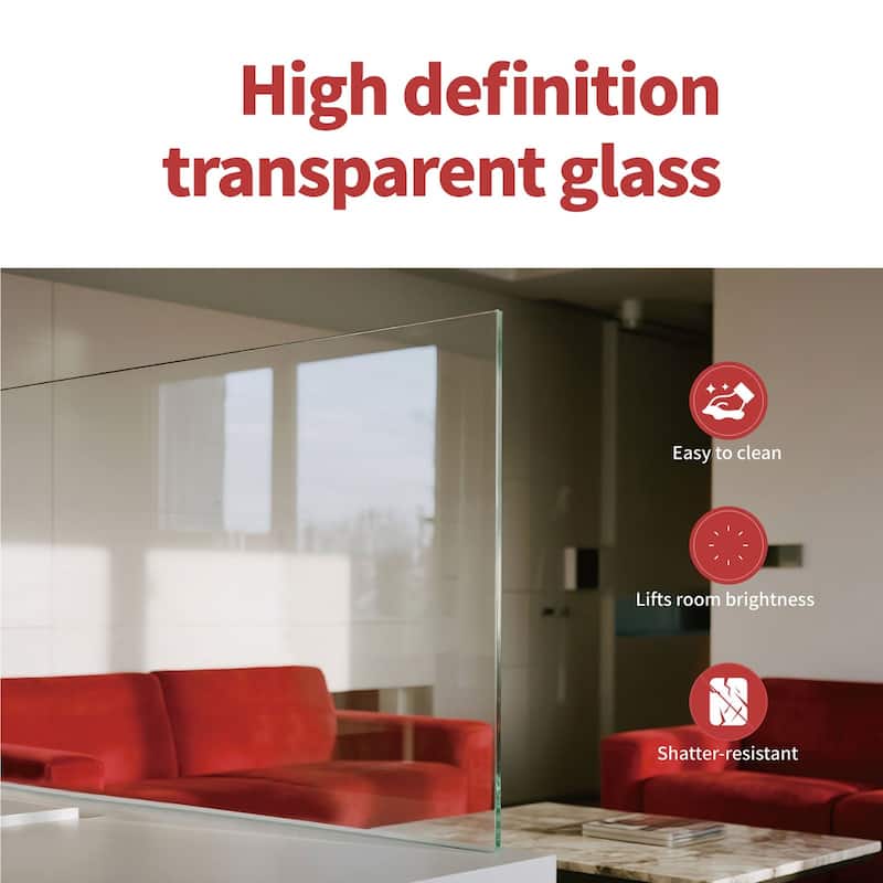 10-Lite Clear Glass Slab Interior Doors Solid Wood White Pre-Finished