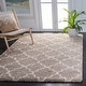 preview thumbnail 9 of 18, SAFAVIEH Hudson Shag Vitchka Glam Trellis 2-inch Area Rug - Grey/Ivory - 4' x 6'
