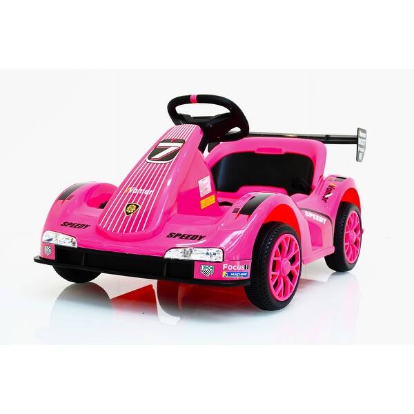 slide 2 of 7, Electric Four-Wheel Car for Kids - Safe and Fun Ride for Outdoor Play Kids - Pink