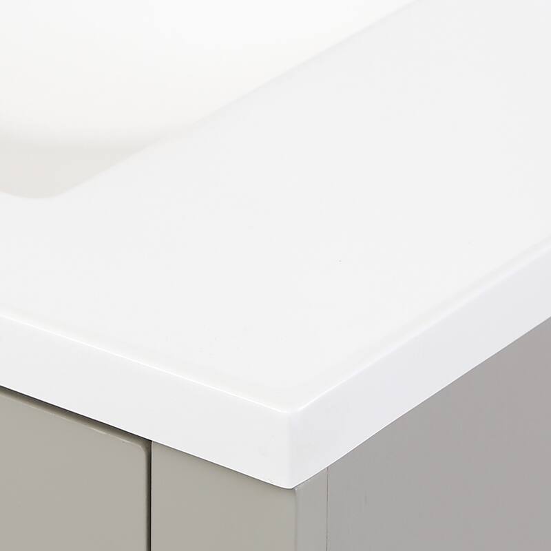Spring Mill Cabinets Lonsdale 60.5" Double Bathroom Vanity With 6 Drawers and White Sink Top