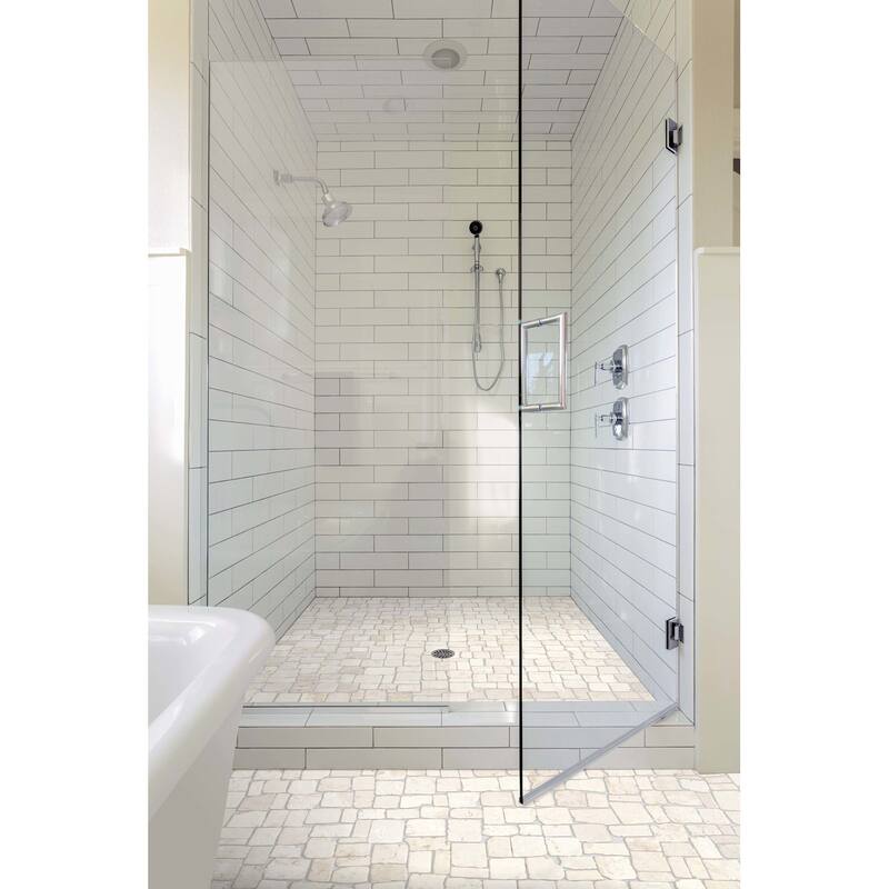 Cruz Bay Studio XQ3R Block Mosaic - 11" x 11" Pebble and Rock Floor