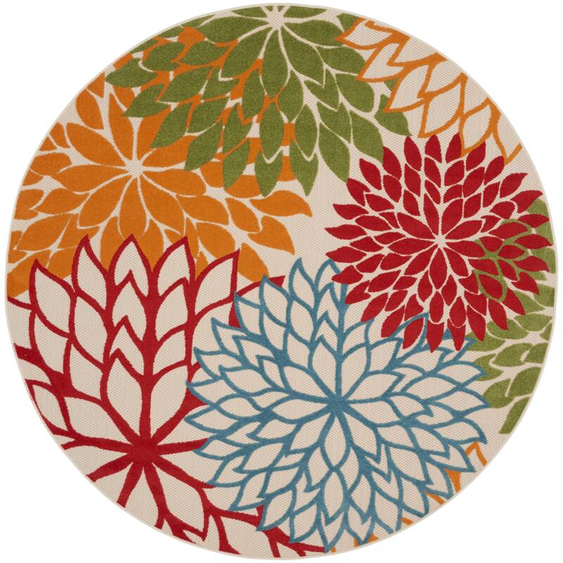 Nourison Aloha Floral Modern, Indoor/Outdoor Area Rug