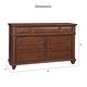 preview thumbnail 7 of 9, Harbor Point Cherry Finished Arched Panel 4-Piece Bedroom Set by Greyson Living