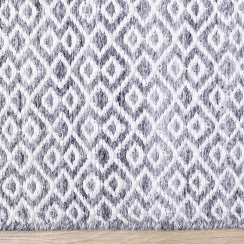 Grey Cream French Country Recycled Area Rug