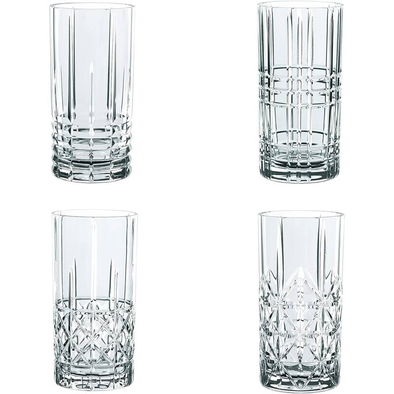 Nachtmann Set of 4 Highland Long Drinks - 13 oz. - Clear