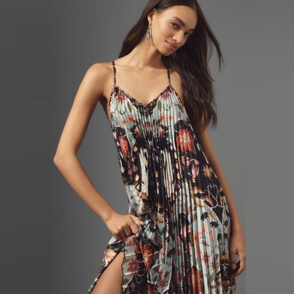 strapless open back dress 8th Sign Milly Polka Dot Midi Dress main image 0