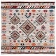 preview thumbnail 2 of 11, SAFAVIEH Vintage Hamadan Fjorela Rug 6'7" Square - Ivory/Black - Square