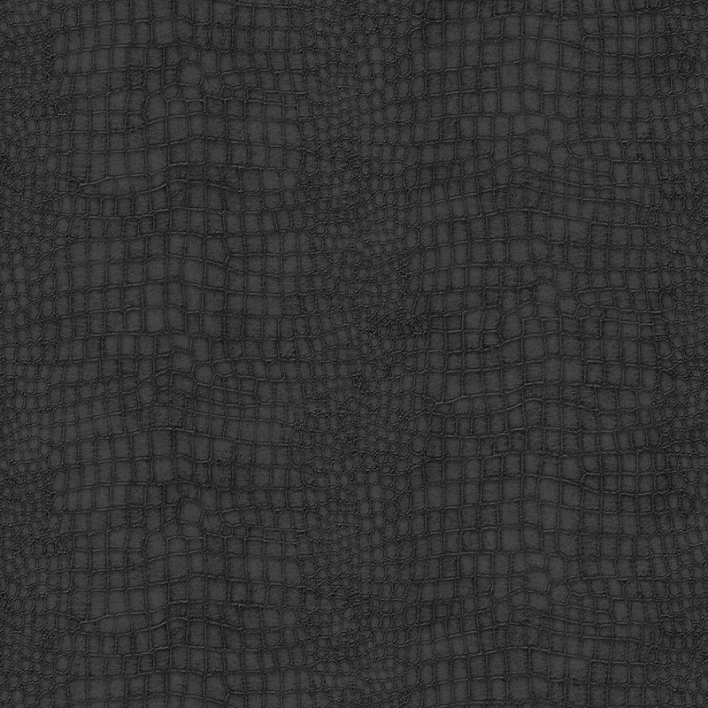 Graham & Brown Vinyl Crocodile Grey/Black Wallpaper - 20.5 X 396