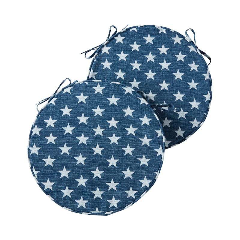 Greendale Home Fashions 18" Round Outdoor Chair Pad (Set of 2)