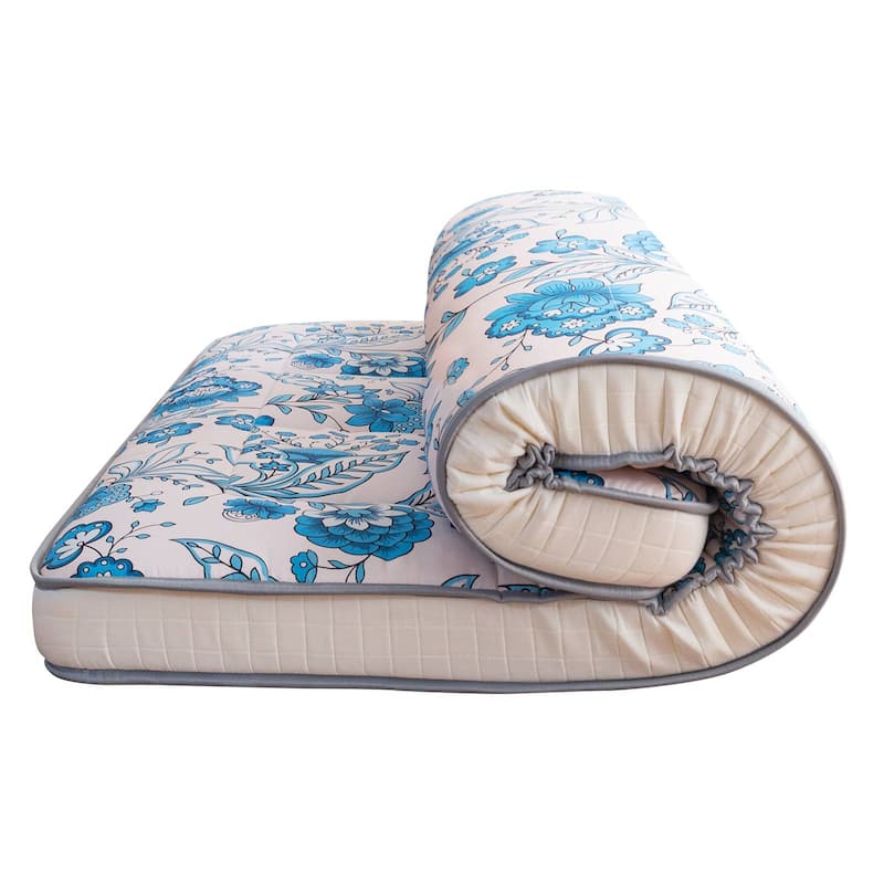 6-inch Thick Floral Pattern Floor Bed Futon Mattress