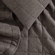 preview thumbnail 7 of 16, Calvin Klein Melange Cotton Flannel Solid Reversible Quilt