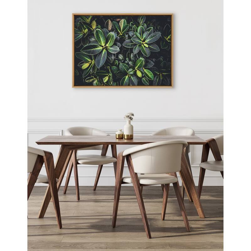 Kate and Laurel Sylvie Botanical Frame Canvas by Creative Bunch Studio