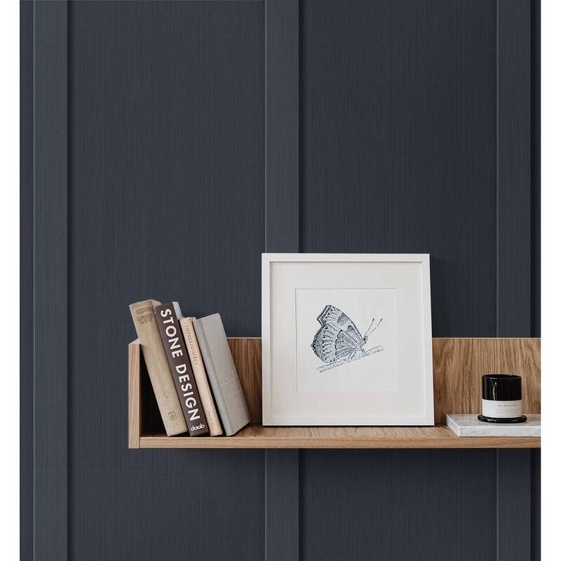 Seabrook Designs Faux Board & Batten Prepasted Wallpaper