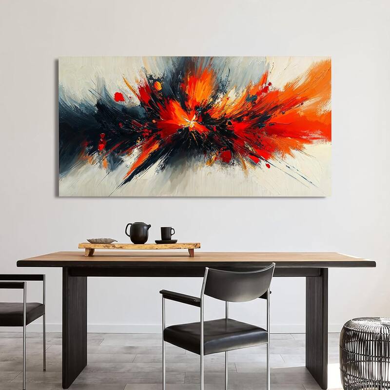 Modern Red Wall Art Prints Artwork