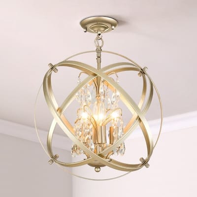 Maxax 4 - Light 16.5'' Globe Semi Flush Mount - 16.5*16.5*20