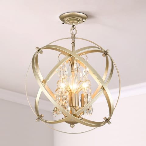 Maxax 4 - Light 16.5'' Globe Semi Flush Mount - 16.5*16.5*20