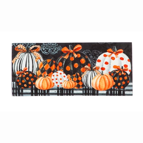 slide 2 of 5, Elegant Patterned Pumpkins Sassafras Switch Mat - Multi-Color