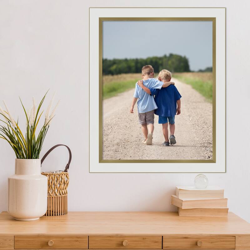 Eva Black Silver Narrow Framed Picture Frame, Photo Frame